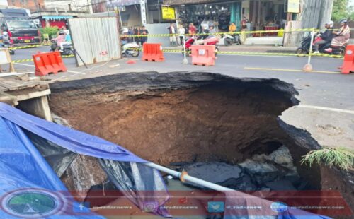 Jalan Nasional Depan Pasar Bajera Longsor, Pemerintah Gerak Cepat Tangani Kerusakan