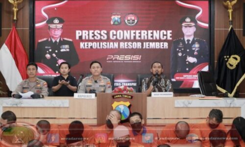 Komitmen Berantas Narkoba, Polres Jember Amankan 27 Tersangka 10 Diantaranya Residivis di Jember