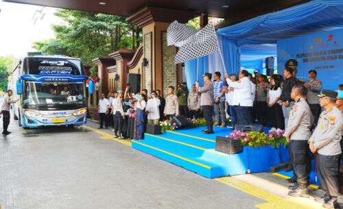 Kapolri Resmi Lepas Ribuan Buruh Terdampak PHK dan Angkatan Kerja Baru Jadi Karyawan Tetap
