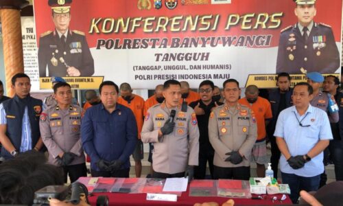 Polresta Banyuwangi Ungkap Sindikat Curanmor, Dua Eksekutor dan Empat Penadah Berhasil Diamankan di Banyuwangi