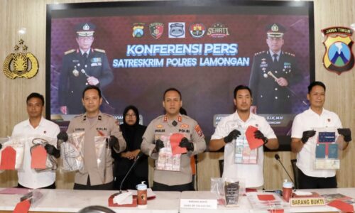 Satreskrim Polres Lamongan Berhasil Amankan Tersangka Penipuan dan Penggelapan Arisan Bodong