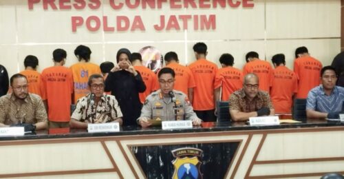 Polda Jatim Bongkar Jaringan Curanmor Lintas Wilayah, 12 Pelaku Diringkus