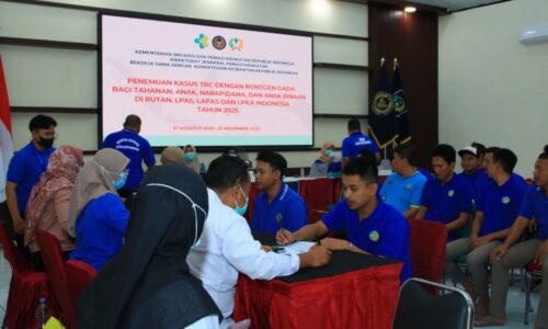 Lapas Kelas IIA Banyuwangi Lakukan Skrining TBC untuk 900 Lebih Warga Binaan di Banyuwangi