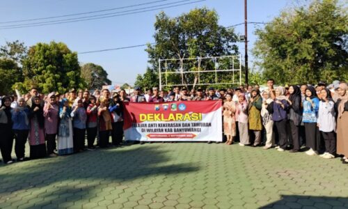 Upaya Preventif Polresta Banyuwangi: Deklarasi Pelajar Antikekerasan dan Tawuran di Sejumlah Sekolah di Banyuwangi