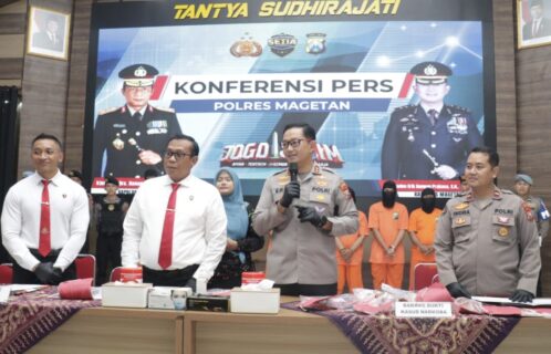 Polres Magetan Tangkap Komplotan Perampok Spesialis Minimarket Lintas Kota dan Provinsi