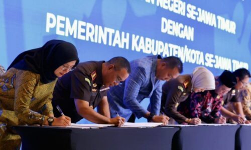 Teken Nota Kesepakatan RJ Bersama Kejati Jatim, Bupati Ipuk akan Perkuat dengan Program Sosial  di Banyuwangi