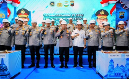 Dukung Program MBG, Kapolri Resmikan 32 SPPG dan Groundbreaking 27 SPPG Polri di Jateng