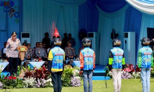 Kapolri Pimpin Apel Ojol Kamtibmas “Jogo Jawa Timur Bersama Polda Jatim”