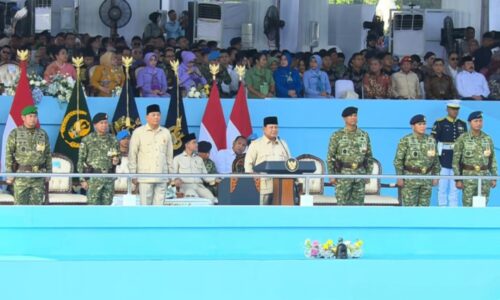 Presiden Prabowo Jadi Inspektur Upacara dalam Peringatan HUT ke-80 TNI di Monas