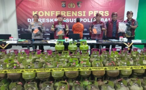 Polda Bali Ungkap Pengoplosan Gas LPG Subsidi di Karangasem, Pelaku Raup Keuntungan Ratusan Juta