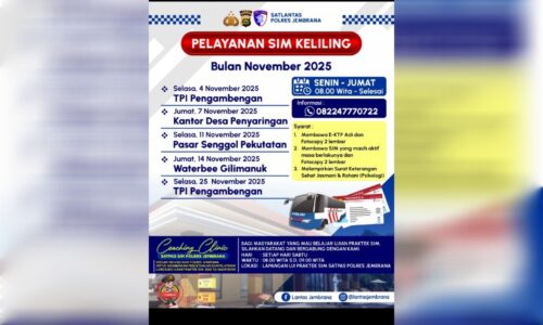 Mudahkan Masyarakat Satlantas Polres Jembrana Hadirkan Layanan SIM Keliling, Catat Jadwalnya!