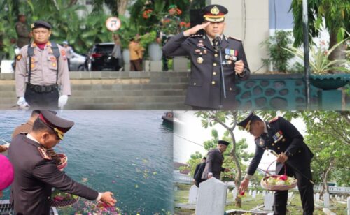 Penuh Khidmat, Kapolresta Banyuwangi Hadiri Upacara Peringatan Hari Pahlawan di Banyuwangi