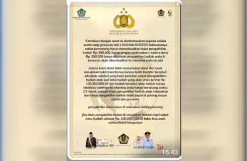 Waspada! Penipuan Berkedok Giveaway Catut Nama Gubernur, Pemprov Bali Keluarkan Himbauan Resmi
