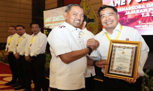 Rakernis & Anev Ditresnarkoba Polda Jatim 2025, Polresta Banyuwangi Raih Penghargaan Juara II di Banyuwangi