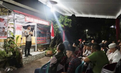 Perkuat Siskamling, Kapolresta Banyuwangi dan Warga Resmikan Pos Kamling di Dusun Krajan Sempu di Banyuwangi