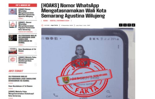 Waspada! Pesan WhatsApp Catut Nama Wali Kota Semarang Dinyatakan Palsu
