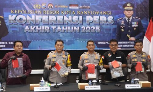 Sepanjang Tahun 2025, Polresta Banyuwangi Berhasil Selesaikan 1.281 Perkara di Banyuwangi