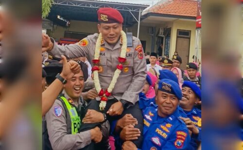 Isak Haru dan Gerimis Iringi Perpisahan Kombes Pol Dr. Rama Samtama Putra Pindah Tugas ke Polda Papua di
