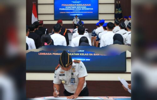 Siap Raih Predikat WBBM, Lapas Banyuwangi Deklarasikan Pembangunan Zona Integritas di Banyuwangi