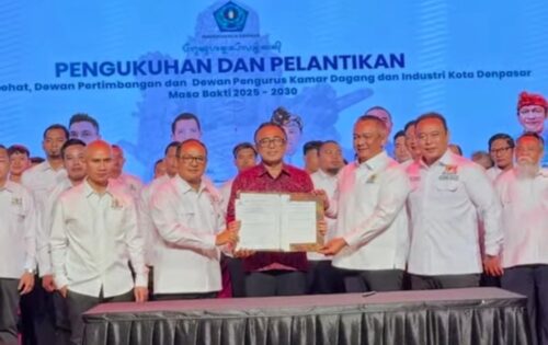 Pengurus KADIN Kota Denpasar Masa Bakti 2025–2030 Resmi Dikukuhkan