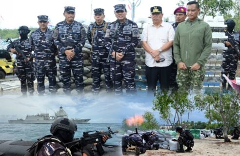 TNI AL Gelar Latihan Anti Akses-Amfibi, Pamerkan Tangkapan Penyundupan Timah dan Logam Tanah Jarang Senilai Rp173,6 M