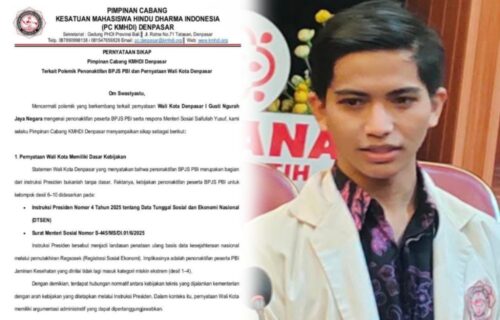 Polemik Penonaktifan PBI: KMHDI Bela Wali Kota Denpasar dan Menilai Pernyataannya Berdasar Administratif