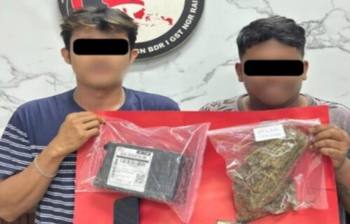Satresnarkoba Polres Bandara Ngurah Rai Ungkap Kasus Ganja 152 Gram, Dua Tersangka Diamankan