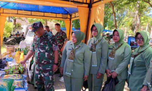 Kodim 0825/Banyuwangi Gelar Bazar Murah Ramadan Jelang Idulfitri, Warga Serbu Pasar Banyuwangi di Banyuwangi