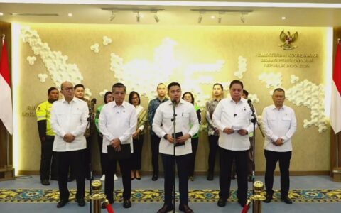 Menteri Koordinator (Menko) bidang perekonomian Airlangga Hartarto saat memberikan keterangan pers, Selasa (03/03/2026). (Foto: tangkapan layar)