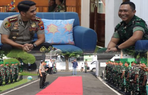 Kapolresta Banyuwangi Jalin Silaturahmi ke Kodim 0825, Perkuat Sinergitas TNI-Polri di Banyuwangi