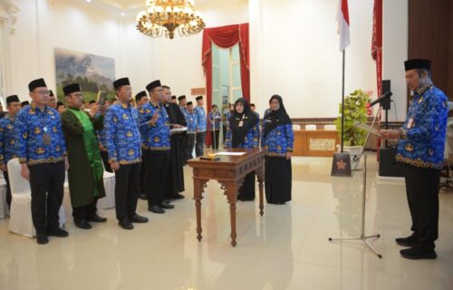 Bupati Agus Lantik M. Syawalludin Gantikan Wiwis sebagai Sekda Boyolali