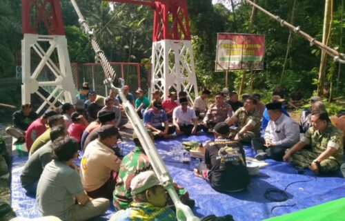 Jembatan Perintis Garuda Rampung, Koramil Songgon Gelar Tasyakuran: Wujud Nyata Kemanunggalan TNI dan Rakyat di Banyuwangi