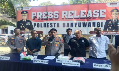 Polresta Banyuwangi Berhasil Gagalkan Paket Narkotika yang Akan Dikirim ke Pulau Dewata  di Banyuwangi