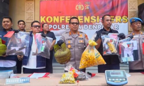 Polresta Denpasar Bongkar Jaringan Pengoplosan LPG dan Penyalahgunaan Solar Subsidi, Delapan Pelaku Dibekuk
