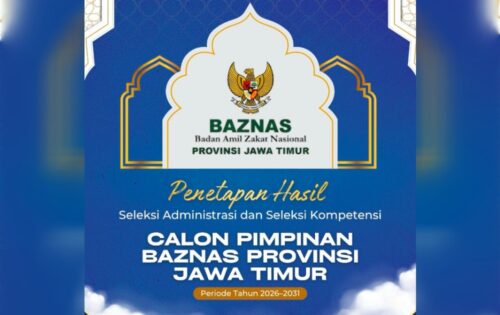 Timsel Resmi Umumkan 10 Nama Lolos Seleksi Calon Pimpinan BAZNAS Jatim 2026-2031