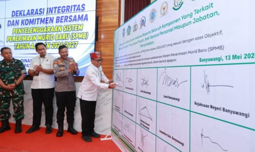 Pemkab Gelar Deklarasikan Pakta Integritas SPMB 2026, Wabup: Semua Anak Banyuwangi harus Sekolah di Banyuwangi