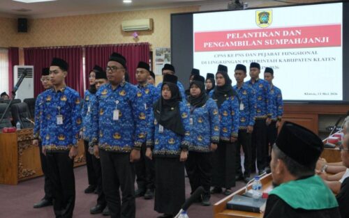 25 CPNS Klaten Resmi Diangkat Jadi PNS, Pj Sekda Tekankan Integritas dan Pelayanan Publik