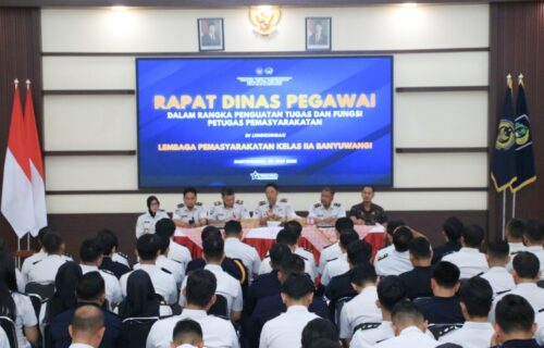 Tegakkan Aturan Tanpa Kompromi, Kalapas Banyuwangi Tekankan Integritas dan Stabilitas Keamanan Lapas di Banyuwangi