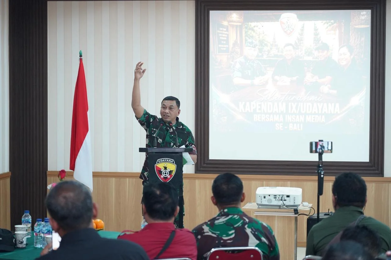 Kapendam IX/Udayana Perkuat Sinergitas dan Keterbukaan Informasi dengan Pers