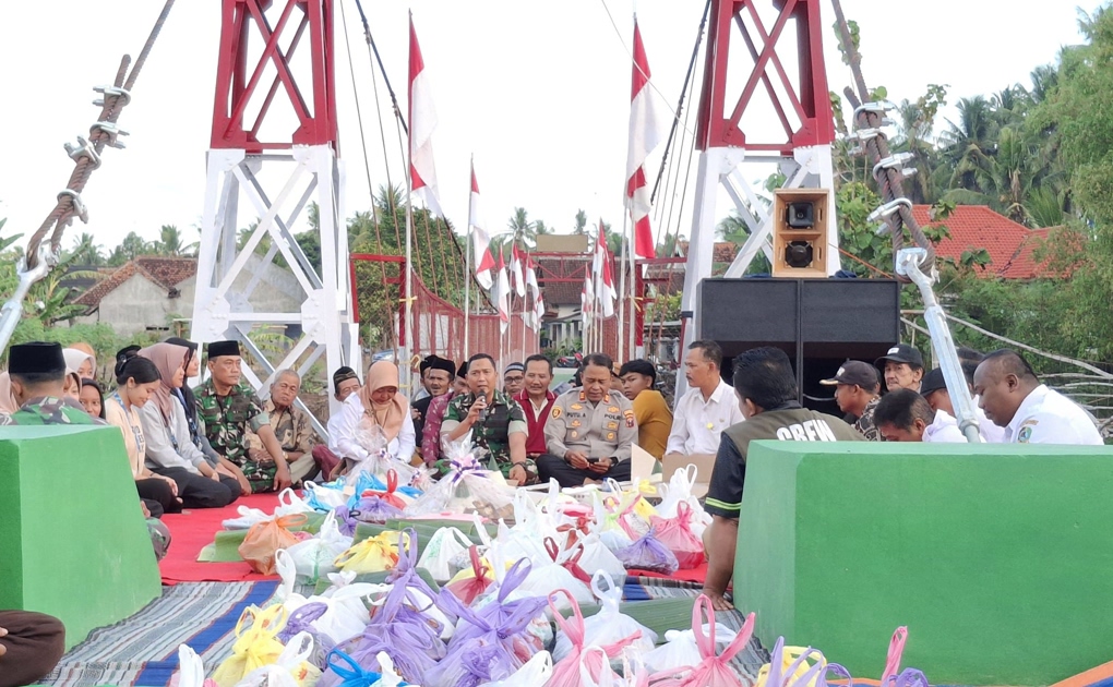 Tasyakuran Jembatan Perintis Garuda, Dandim 0825/Banyuwangi: Bukti Nyata Pengabdian TNI kepada Masyarakat di Banyuwangi