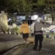 Angin Kencang Tumbangkan Pohon Palem di Kawasan Pemkab Sampang