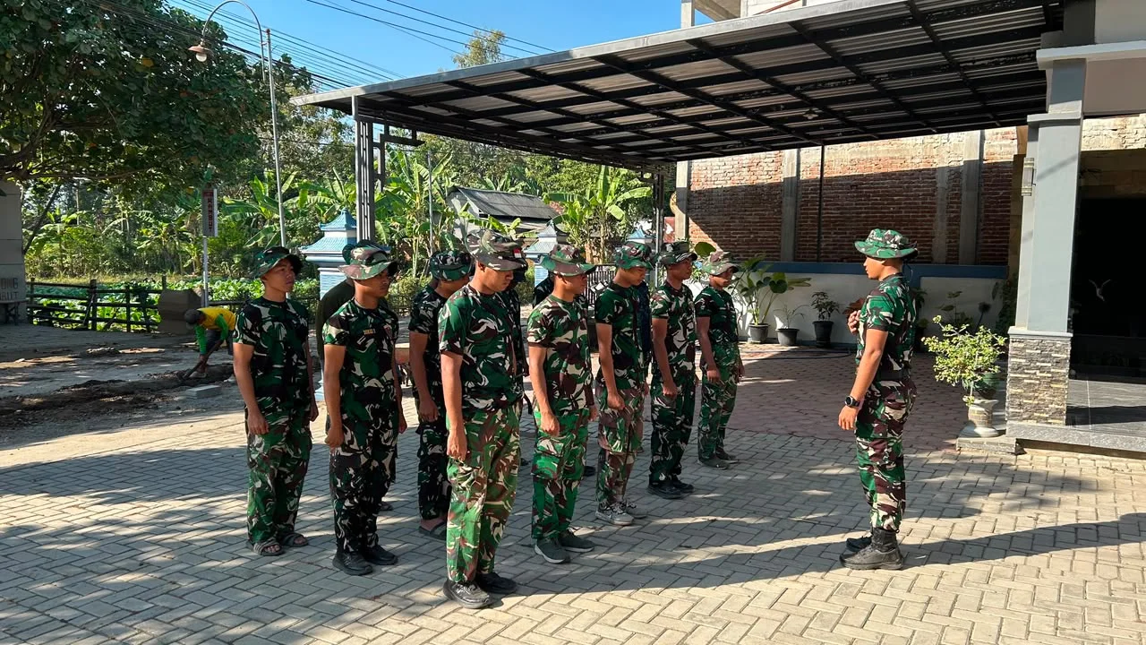 Apel Jadi Penanda Kesiapan Satgas TMMD ke-129 Garap Sasaran Fisik di Desa Bulu Lor