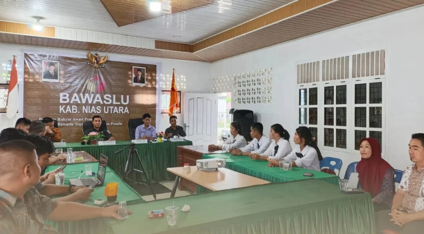Bawaslu Nias Utara Terima 4 Siswa Prakerin SMKN 1 Tugala Oyo