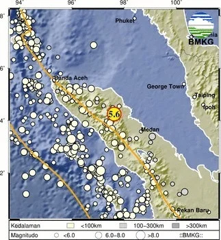 Gempa M5,6 Guncang Gayo Lues, Getaran Terasa di Lhokseumawe