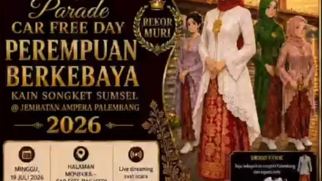 Jembatan Ampera Siap Jadi Lokasi Parade Kebaya Nasional Pemecah Rekor MURI