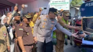 Kawal PSN, Kapolres Bondowoso Kawal Kunjungan Kerja Tiga Kementerian