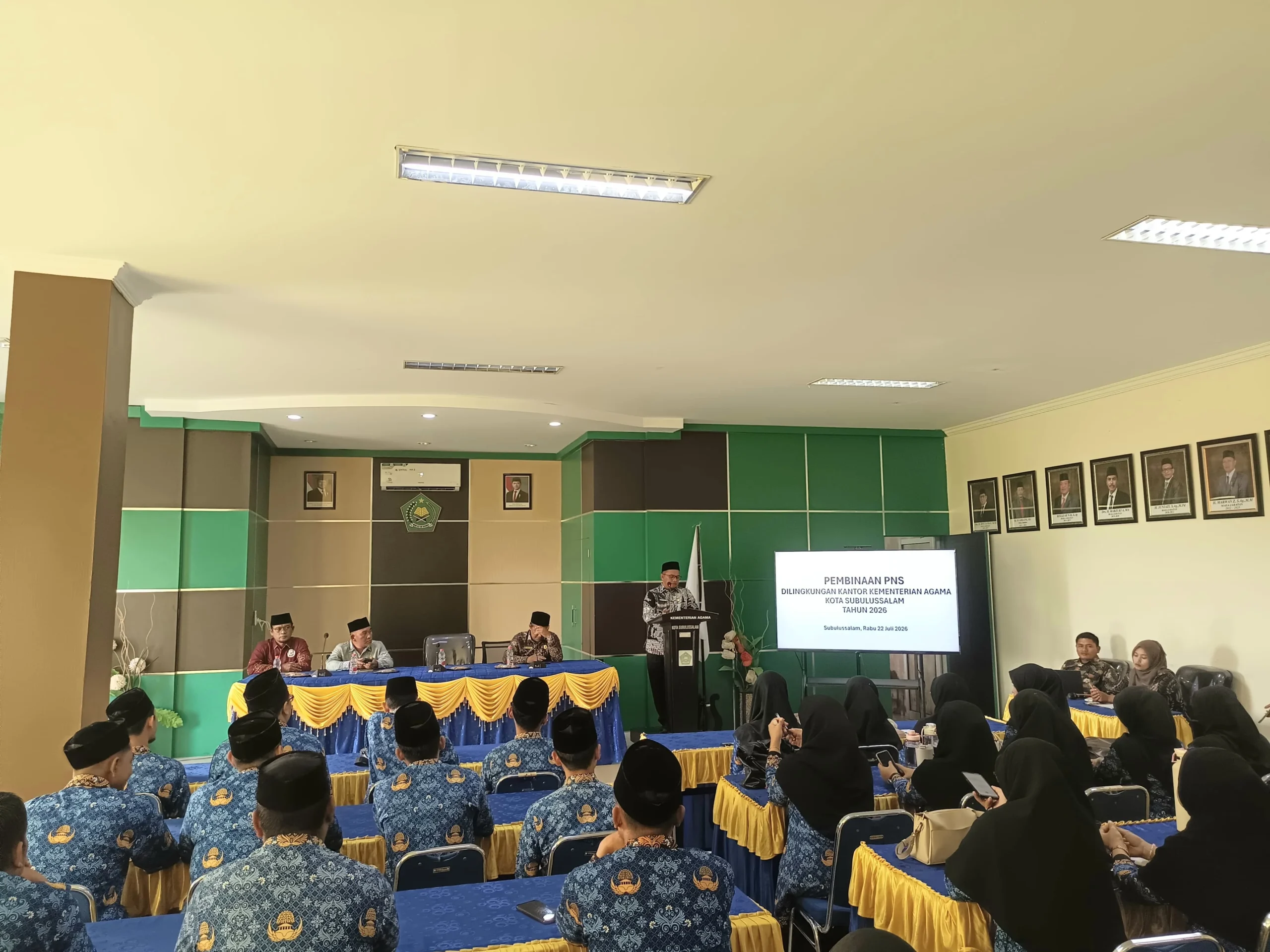 Kemenag Subulussalam Bekali 38 PNS Baru untuk Perkuat Integritas dan Pelayanan