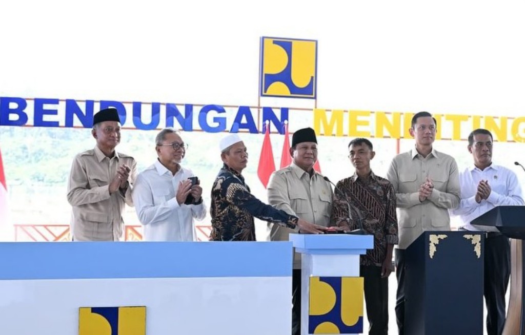 Resmikan Lima Bendungan, Presiden Prabowo Tegaskan Komitmen Mengabdi kepada Bangsa dan Rakyat