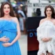 Kumpulan Potret Anne Hathaway Pamer Baby Bump saat Promo The Odyssey