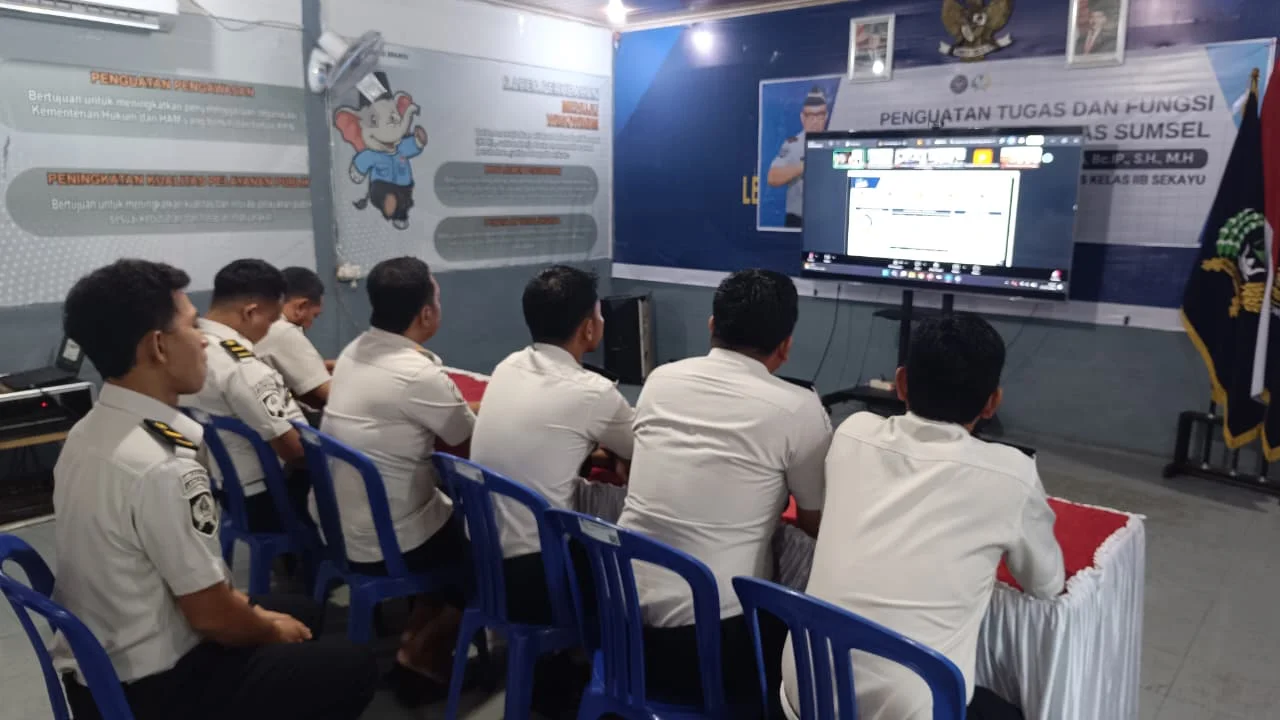 Lapas Sekayu Perkuat Kinerja melalui Evaluasi Nasional Semester I 2026